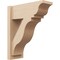 Ekena Millwork 8-in W x 20-in D x 24-in H Funston Trad Rough Cedar Woodgrain TimberThane Outlooker, Primed Tan OUTUR080X20X24FST04RCPR - alternate 1